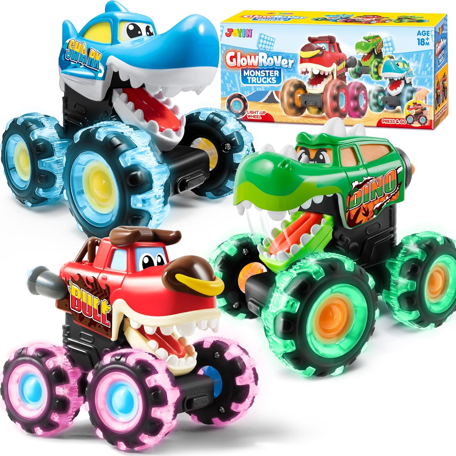 Monstera - JOYFY 3 Pack Monster Truck Toy