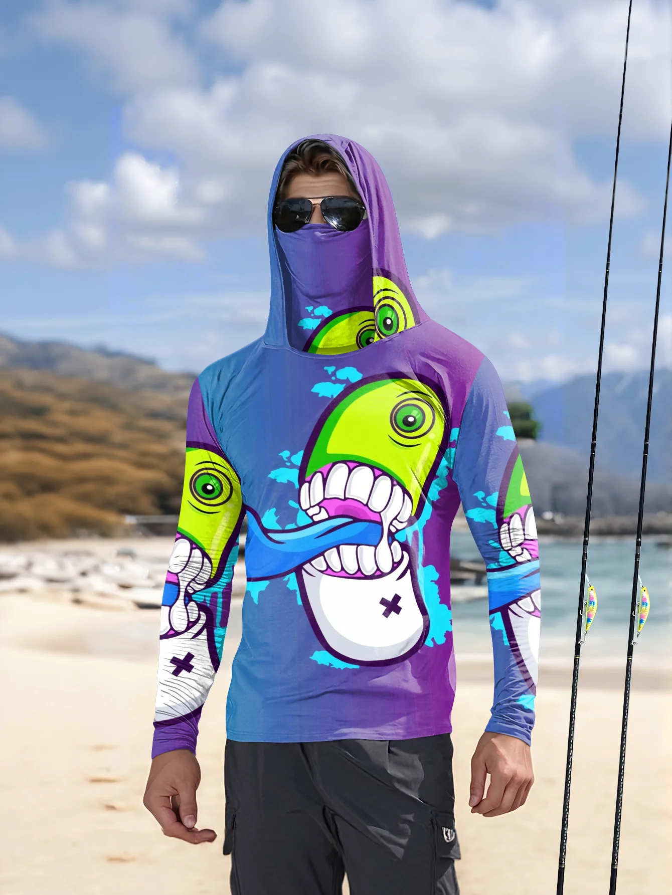 Men Cartoon Monster Graffiti F - đánh giá và giá Monstera