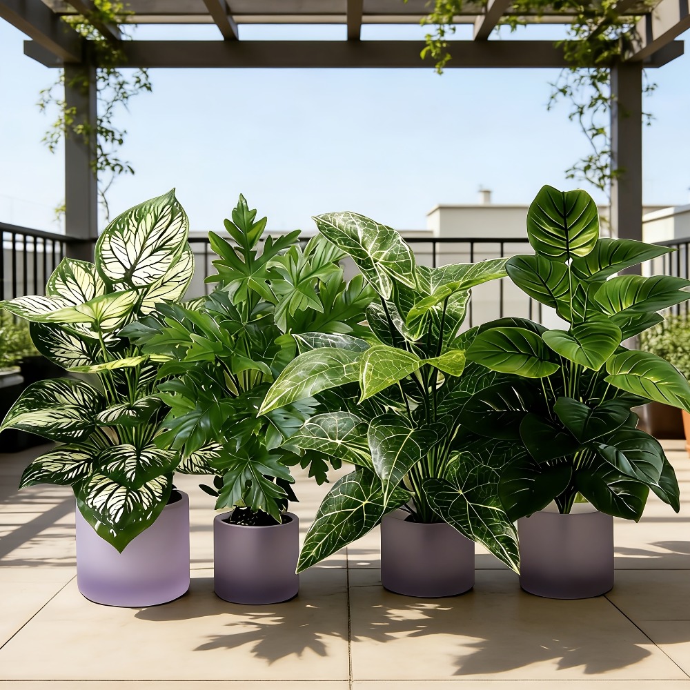 4PC Artificial Plants with 48L - đánh giá và giá Fiddle Leaf Fig