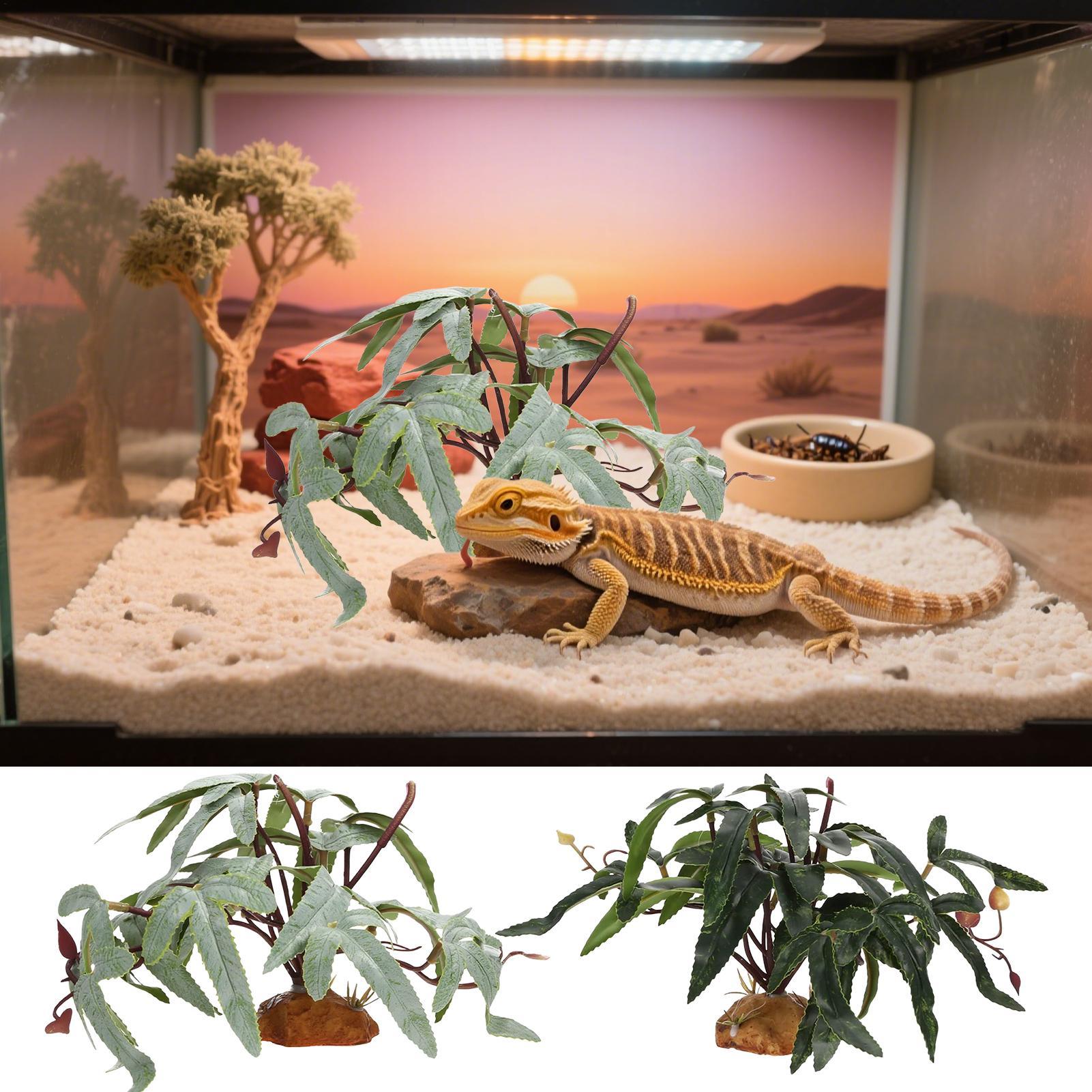 Fake Reptile Plants Snake Tank - đánh giá và giá Snake Plant