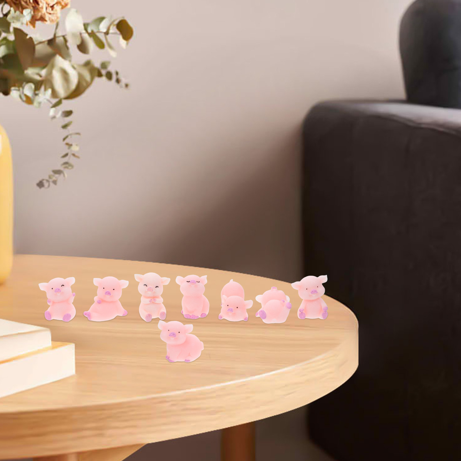 24Pcs Pink Pig Cake Decoration - đánh giá và giá Succulent Set