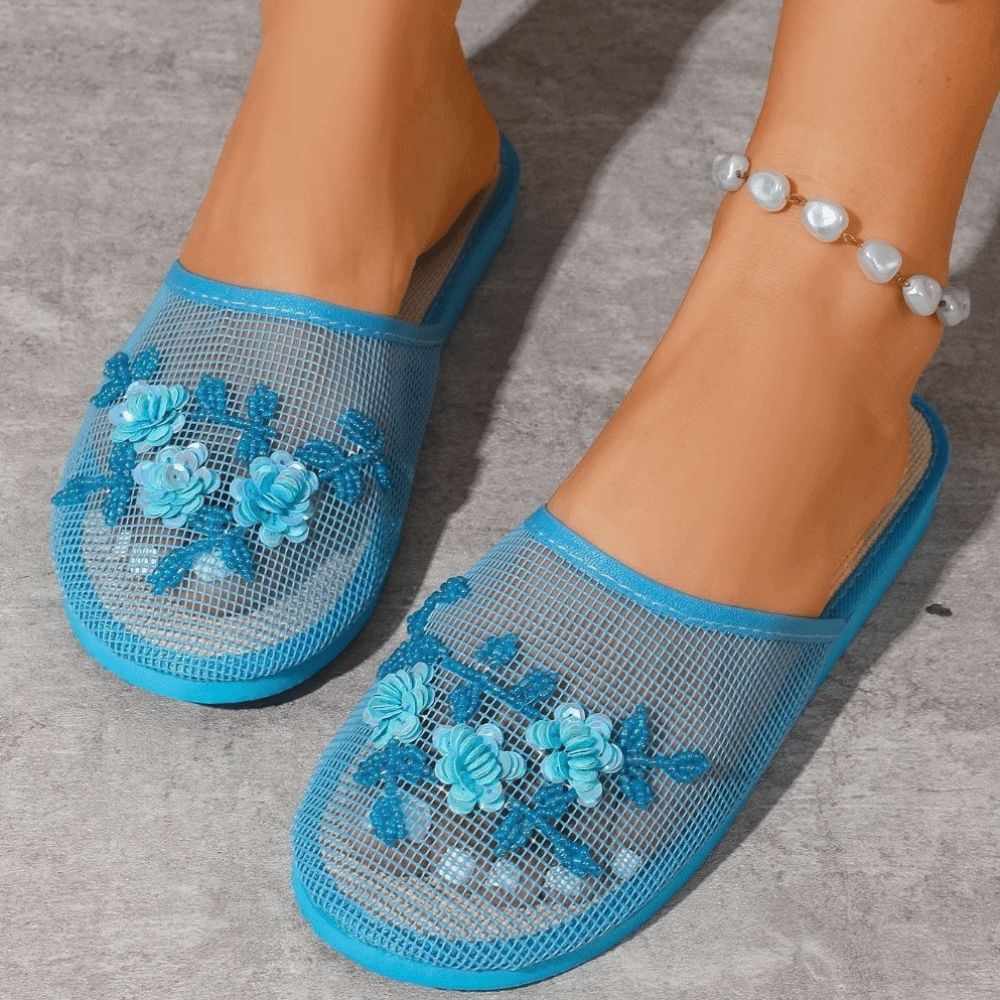 Casual Flower Embroidery Mesh  - đánh giá và giá Indoor Plants