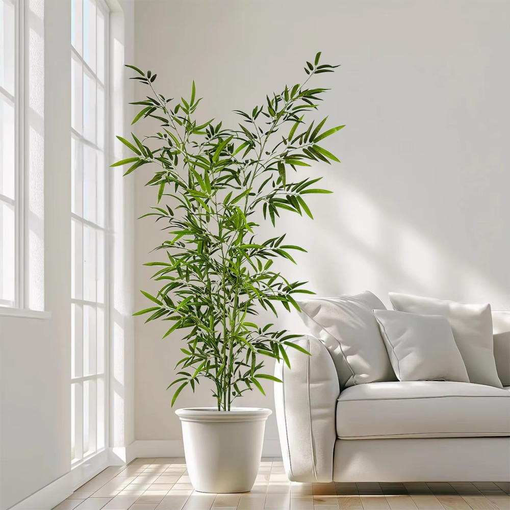 Artificial Green Bamboo PU+PVC - đánh giá và giá Snake Plant
