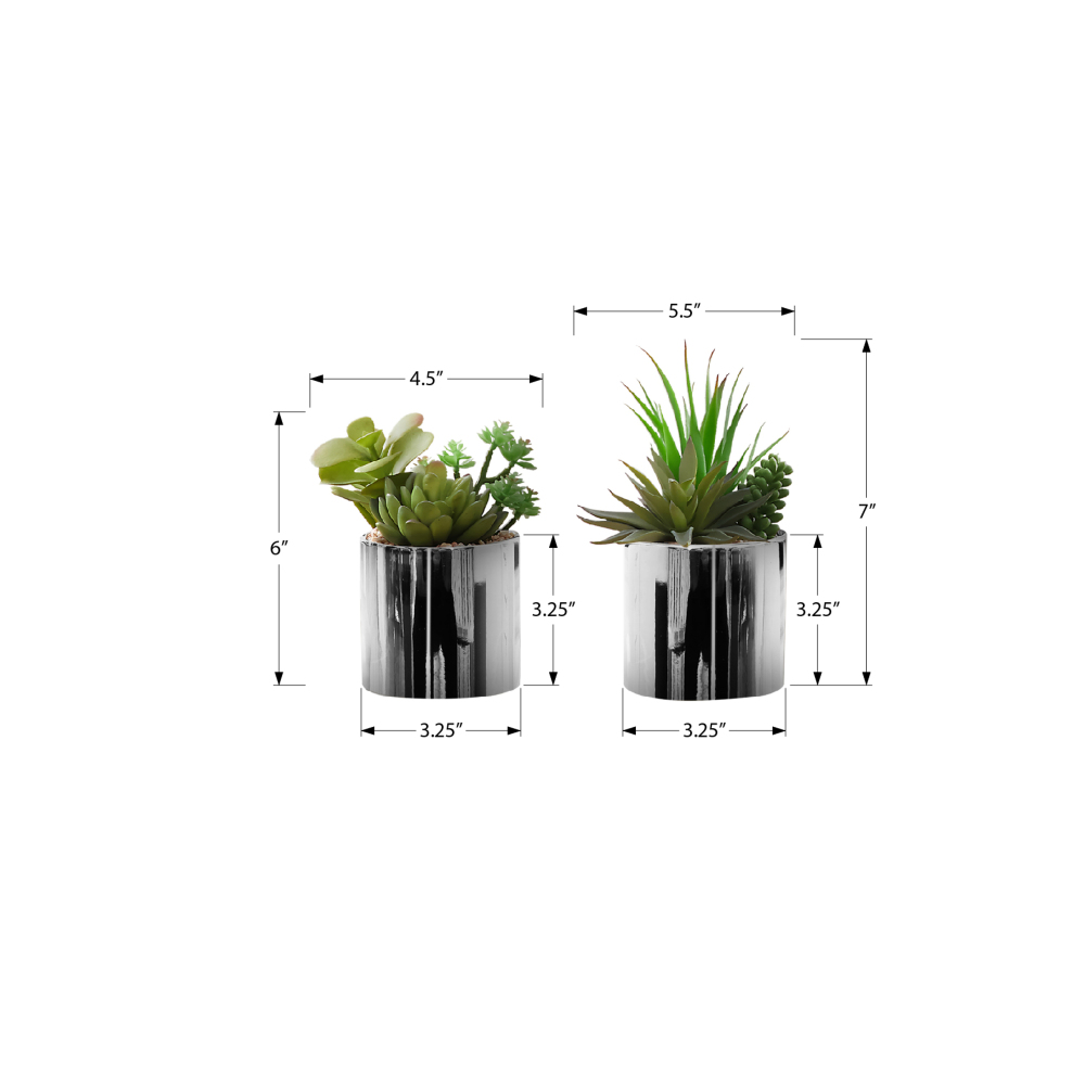 Set of 2 Artificial Succulents - đánh giá và giá Succulent Set