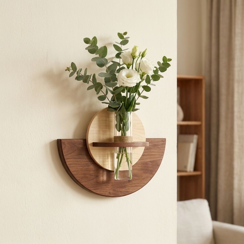 Oval Wood Wall Mount Flower Sh - đánh giá và giá Plant Support Stake
