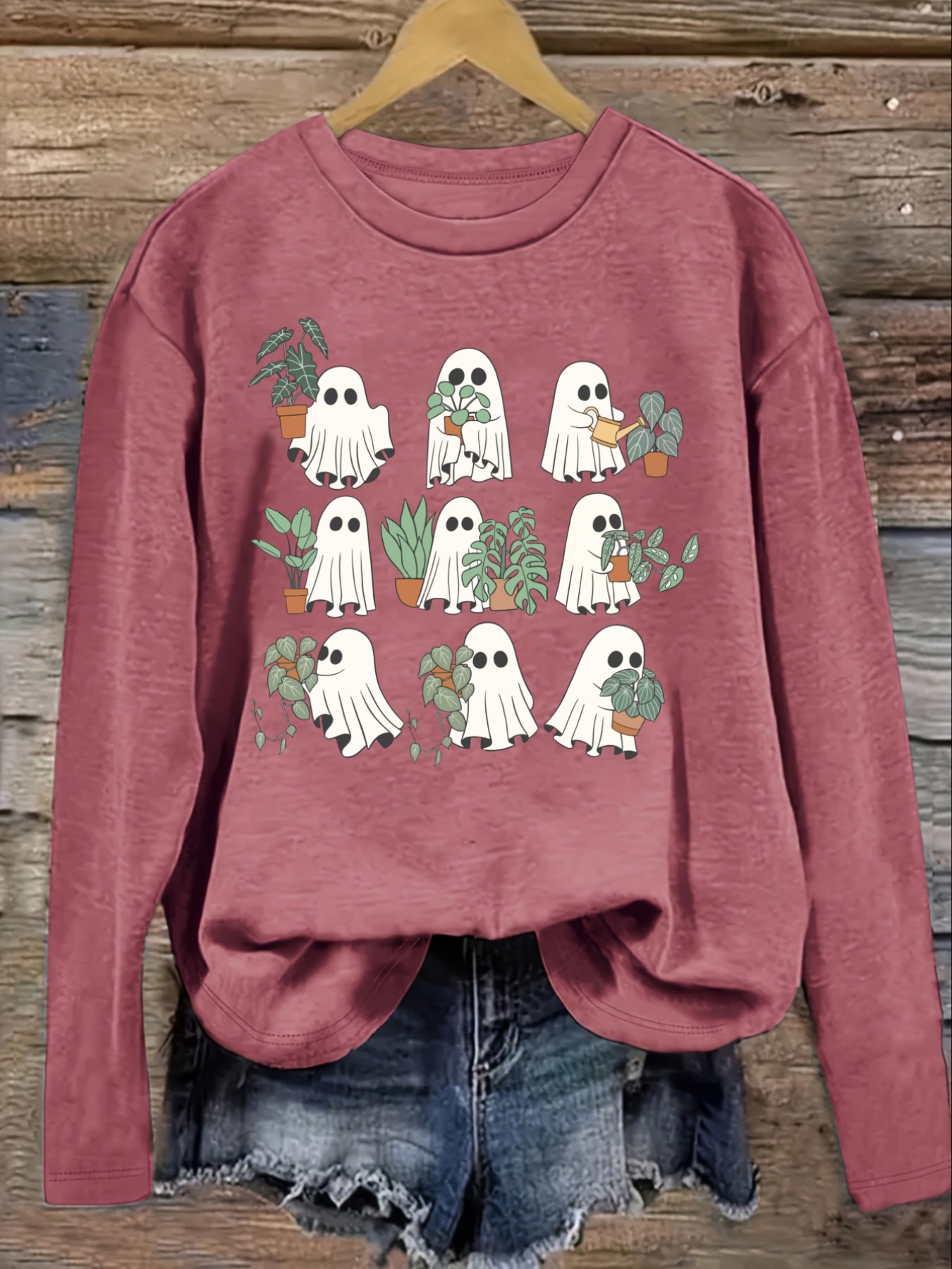 Women's Casual Long Sleeve Cre - đánh giá và giá Plant Pot