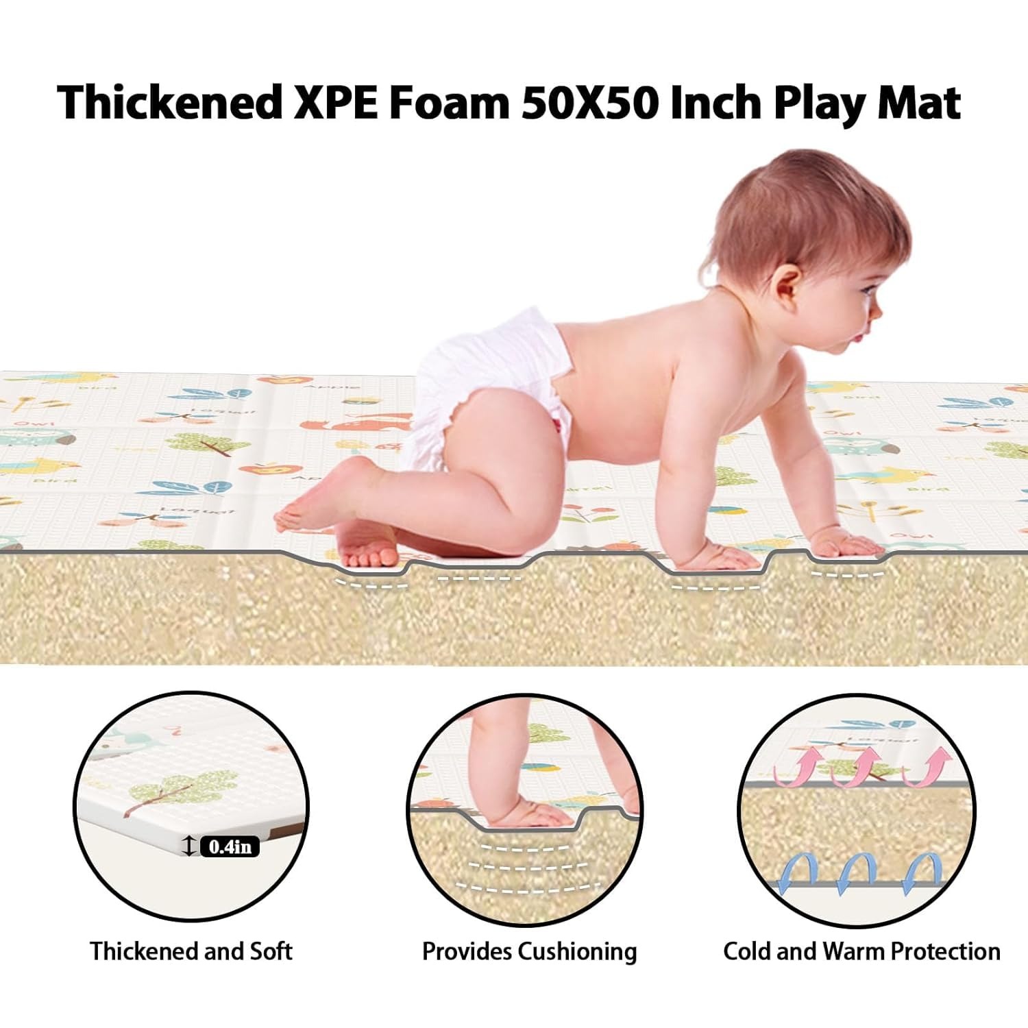 Baby Play Mat Double Sided Fol - đánh giá và giá Repotting Mat