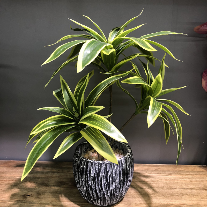 35CM 3 Dĩa Nhân Tạo Để Bàn Giả - đánh giá và giá Snake Plant